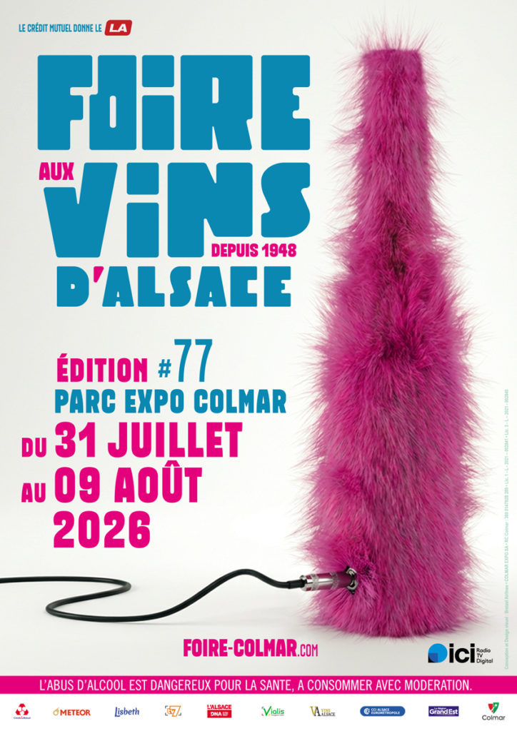 Affiche de la 77ème Foire aux Vins d'Alsace 2026